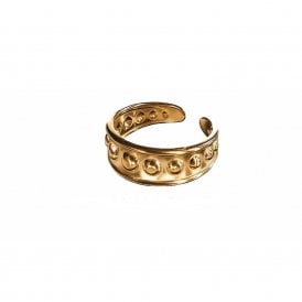 Gold Plated Saxon Ring