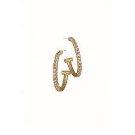 Hammerhead Sparkle Hoop Earrings