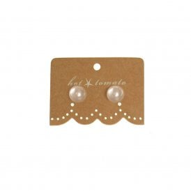 Large Pearl Stud Earrings