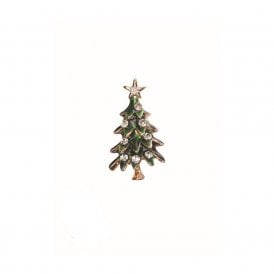 Mini Christmas Tree with Crystals Brooch