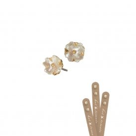 Mini Vanilla Bud Stud Earrings