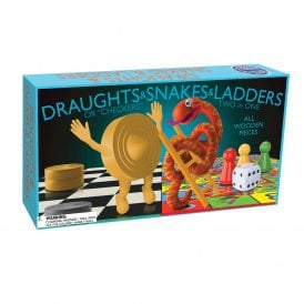 Draughts, Snakes and Ladders Board Game