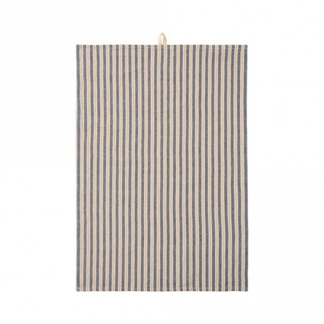 Ib Laursen Blue & Brown Stripe Tea Towel
