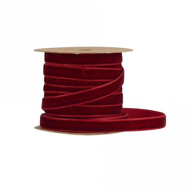 Ib Laursen Bordeaux Velvet Ribbon 10m