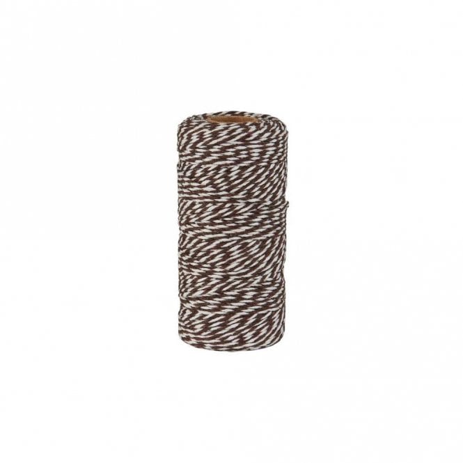 Ib Laursen Brown & White String 100m Roll