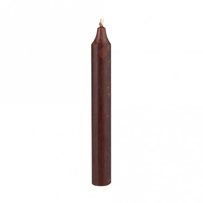 Ib Laursen Chocolate Rustic Dinner Candle 18cm