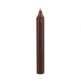 Chocolate Rustic Dinner Candle 18cm