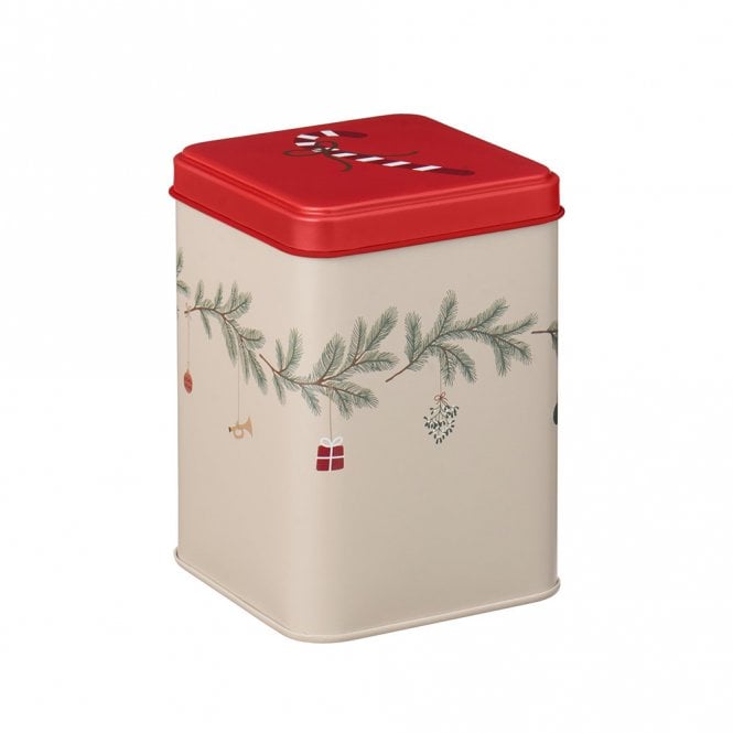 Ib Laursen Christmas Garland Square Metal Canister