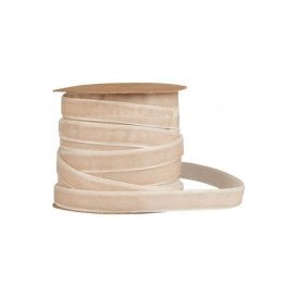 Cream Velvet Ribbon 10m