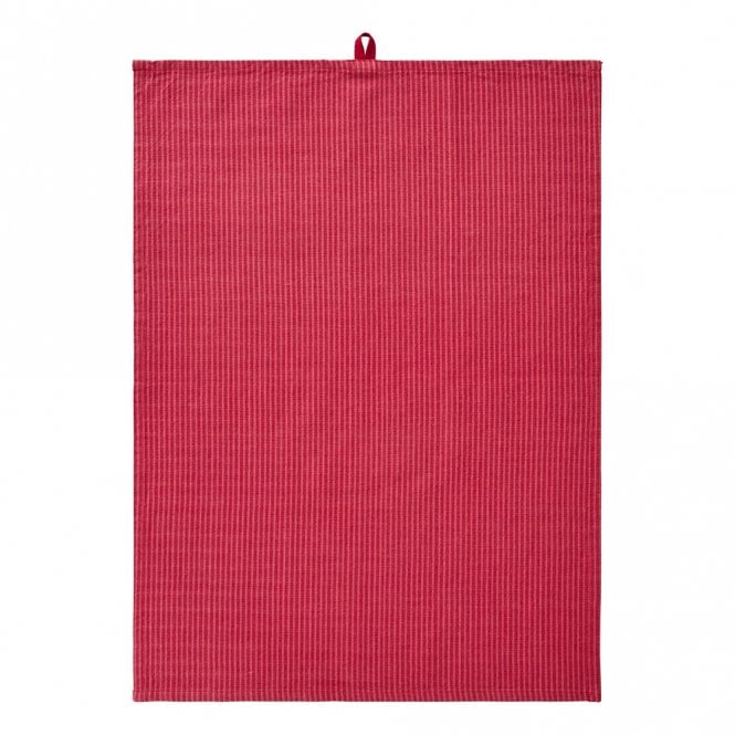 Ib Laursen Daniella Raspberry Red Stripe Tea Towel