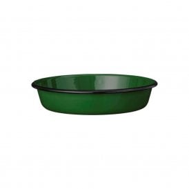 Enamel Dark Green with Black Rim Bowl