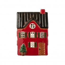 Green Shutter House Festive Decoration