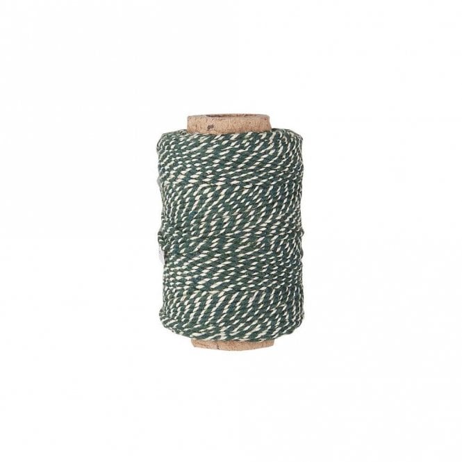 Ib Laursen Green & White String 30m Roll