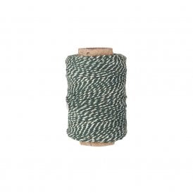 Green & White String 30m Roll