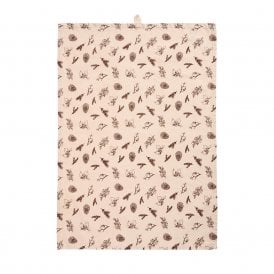 Jolly Cones & Twigs Tea Towel