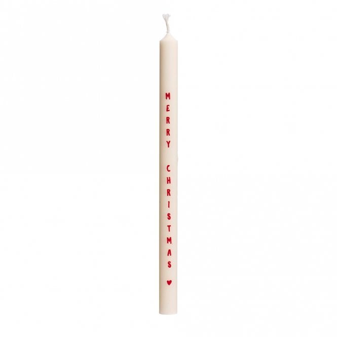 Ib Laursen Merry Christmas Taper Candle