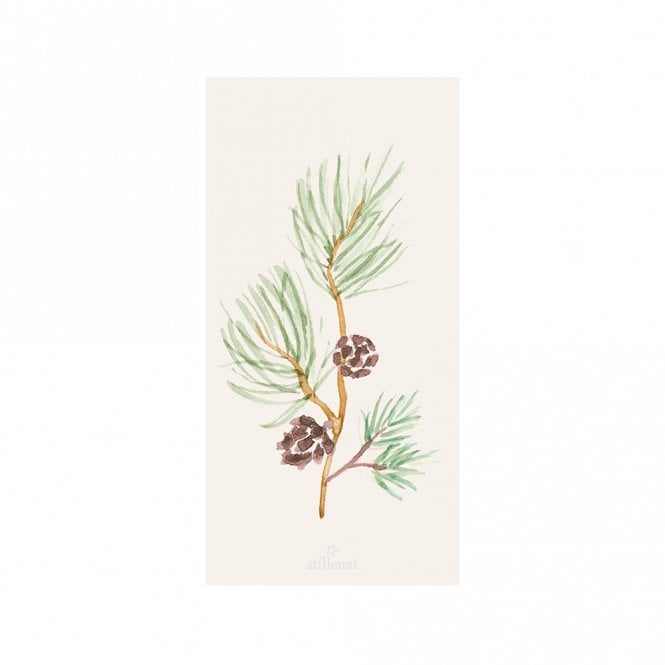 Ib Laursen Pine Cone Branch Paper Napkins Pack of 16