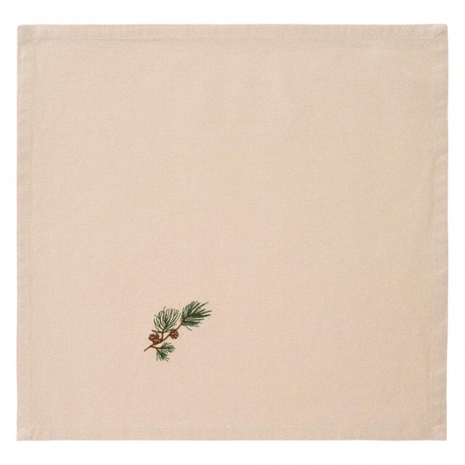 Ib Laursen Pine Cone Linen Cloth Fabric Napkin