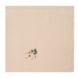 Pine Ornament Linen Cloth Fabric Napkin
