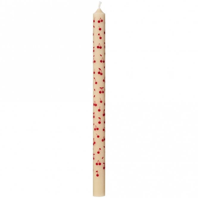 Ib Laursen Red Cherries Taper Candle