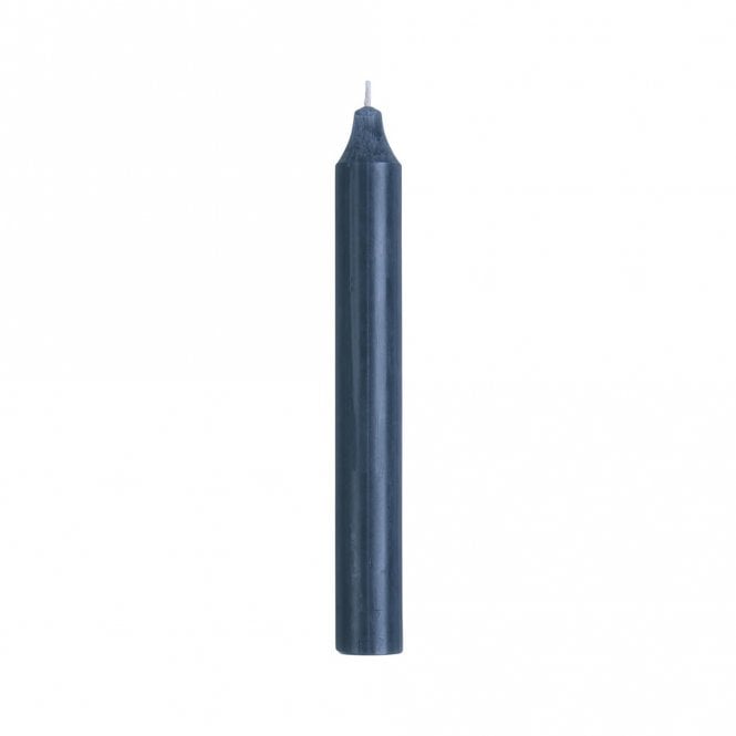 Ib Laursen Rustic Dusty Blue Dinner Candle