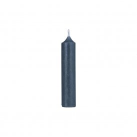 Rustic Dusty Blue Short Dinner Candle