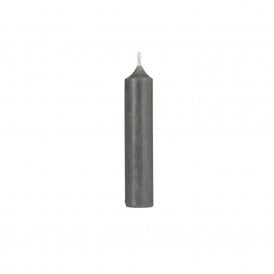Rustic Grey Short Dinner Candle