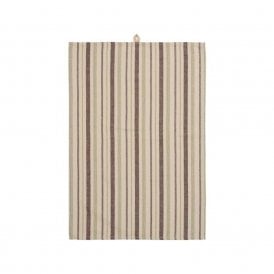 Sabrina Brown and Green Stripe Tea Towel