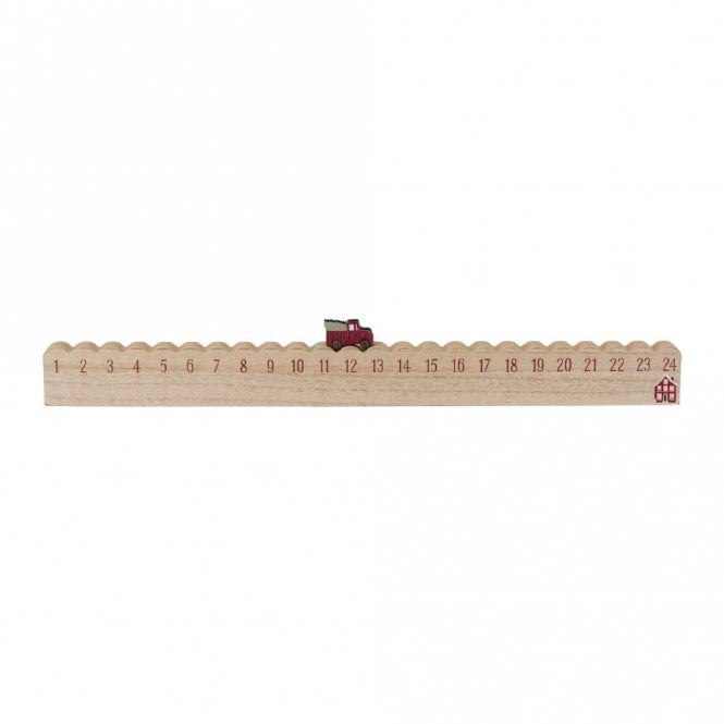 Ib Laursen Truck with Christmas Tree Wooden Advent Calendar