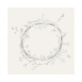 Umbel Flowers Wreath Pack of 50 Paper Napkins