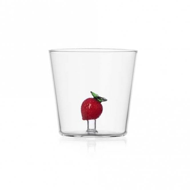 Ichendorf Milano Fruits & Flowers Strawberry Glass Tumbler