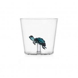 Marine Garden Turtle Glass Tumbler