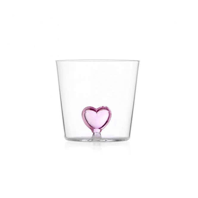 Ichendorf Milano Pink Heart Glass Tumbler