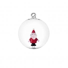 Santa Claus Glass Bauble