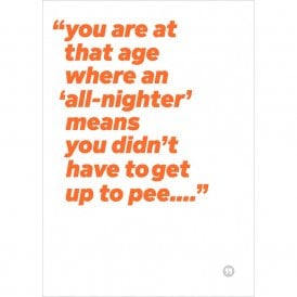 All Nighter Card
