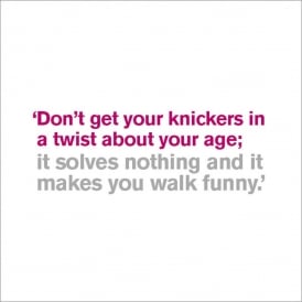 Knickers in A Twist Card