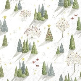 Decorated Tree Lunch Napkins