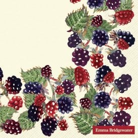 Emma Bridgewater Blackberries Cream Lunch Napkins