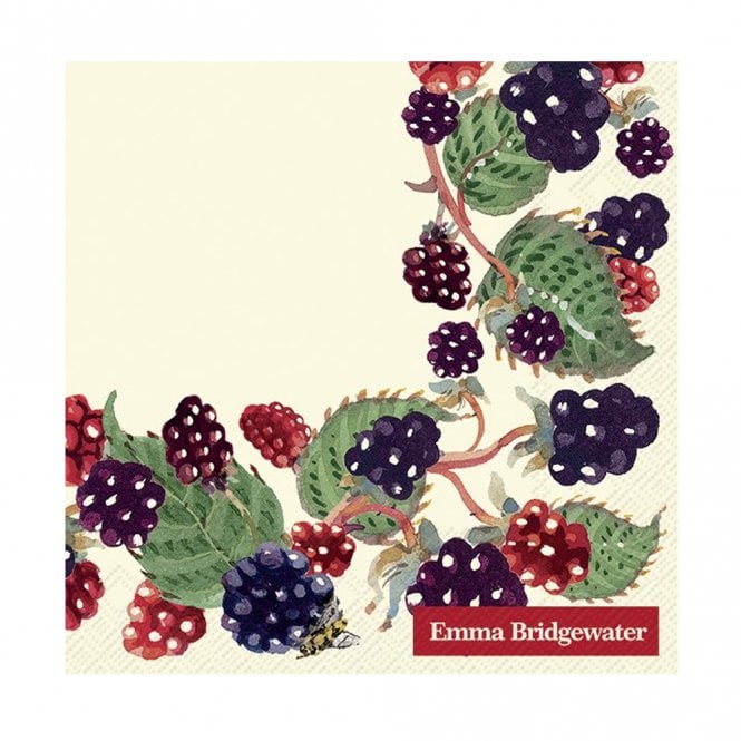 Ideal Home Range Emma Bridgewater Blackberries Paper Cocktail Napkins