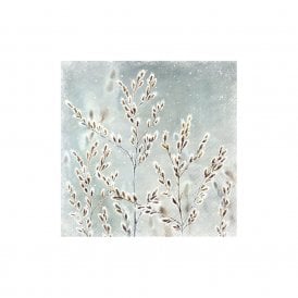 Frozen Winter Blue Grey Cocktail Paper Napkins