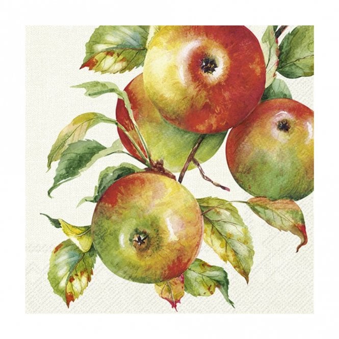 Ideal Home Range Home Grown Apples Cream Cocktail Paper Napkins