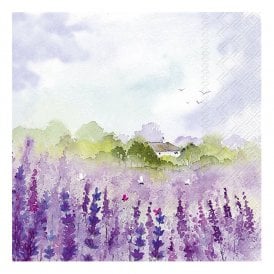 Lavender Field Lunch Napkins