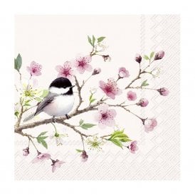 Little Birdie Light Rose Cocktail Napkins