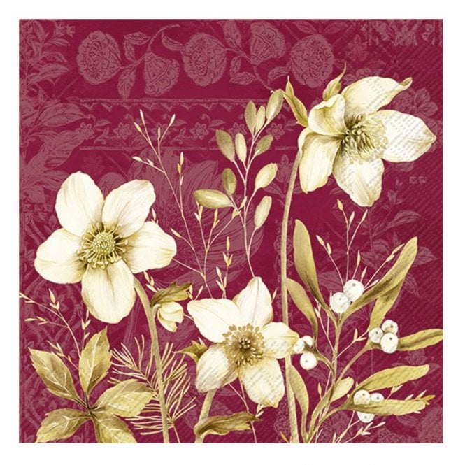 Ideal Home Range Lorrain Red Paper Lunch Napkins