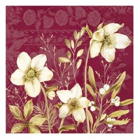 Lorrain Red Paper Lunch Napkins