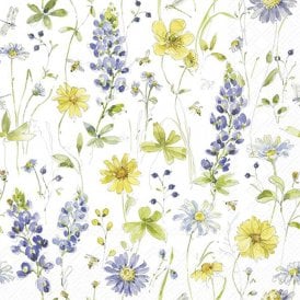 Lovely Blues All Over Paper Lunch Napkins