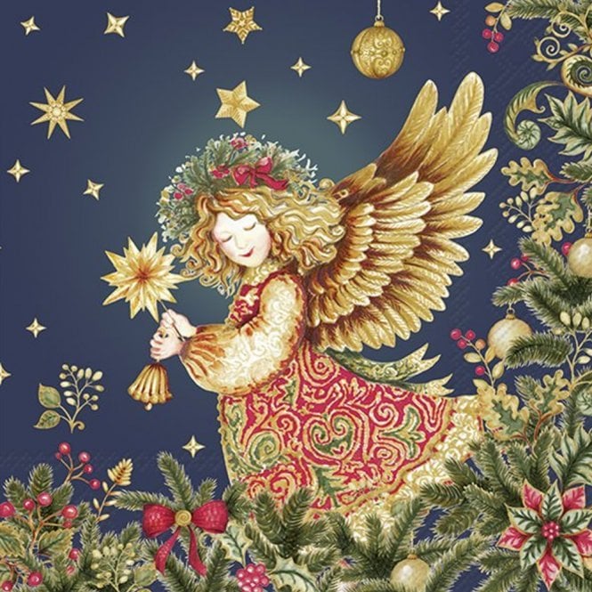 Ideal Home Range Opulent Angel Blue Lunch Paper Napkins