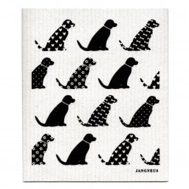 Black Dogs Swedish Dishcloth