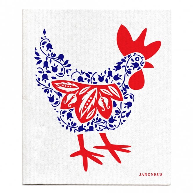 Jangneus Blue Hen Swedish Dishcloth