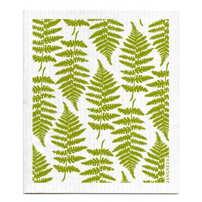 Jangneus Green Fern Swedish Dishcloth